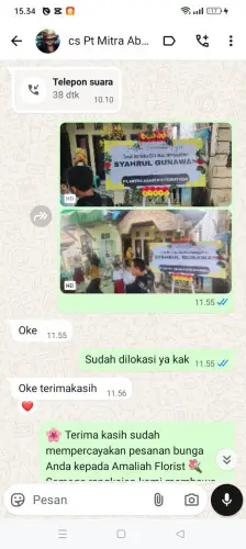 Testimonial Papan Bunga bogor