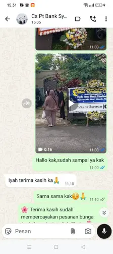 Testimonial Papan Bunga bogor